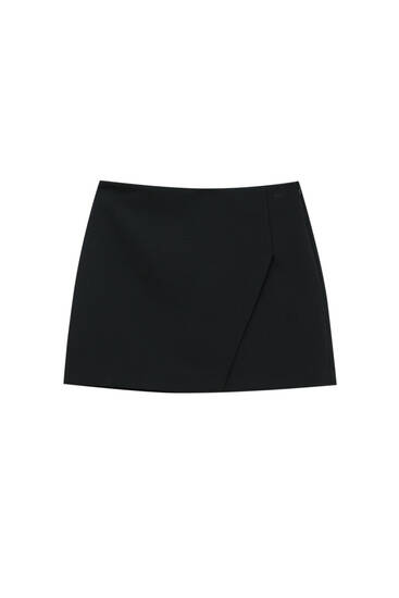 Mid-waist mini skirt - pull☀bear